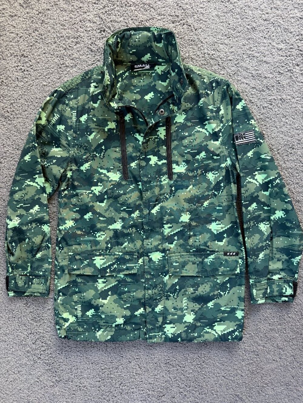 The Hundreds Digital Camo Jakt Parka Tech Jacket Small New Without Tags Cond.